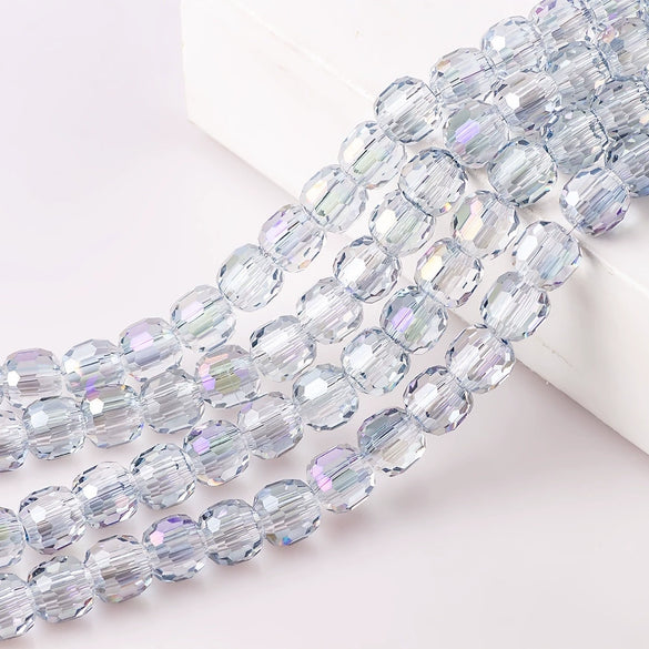 Large Hole Crystal Beads Electroplated Glass Beads For Diy Bead Curtains Earrings And Hair Accessories