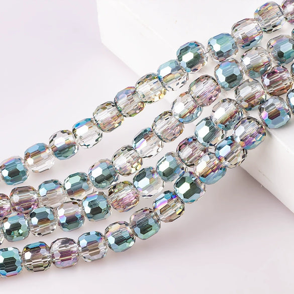 Large Hole Crystal Beads Electroplated Glass Beads For Diy Bead Curtains Earrings And Hair Accessories