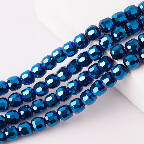 Large Hole Crystal Beads Electroplated Glass Beads For Diy Bead Curtains Earrings And Hair Accessories