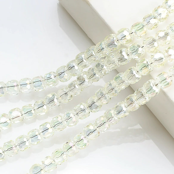 Large Hole Crystal Beads Electroplated Glass Beads For Diy Bead Curtains Earrings And Hair Accessories