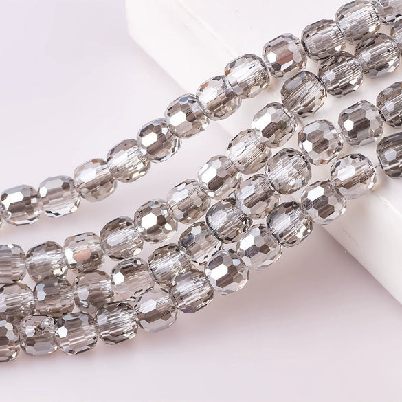 Large Hole Crystal Beads Electroplated Glass Beads For Diy Bead Curtains Earrings And Hair Accessories