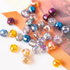 Large Hole Crystal Beads Electroplated Glass Beads For Diy Bead Curtains Earrings And Hair Accessories