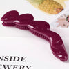 Large Hollow Twisted Resin Claw Hair Clip For Women Long Ponytail Grip With Glossy Painted Finish