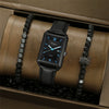 Leather Alloy Pu Stainless Steel Casual Men's Square Quartz Watch