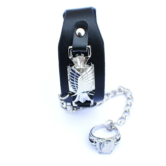 Leather And Pu Bracelet With Alloy Pendant Crystal Design Animals Zodiac Pattern