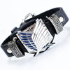 Leather And Pu Bracelet With Alloy Pendant Crystal Design Animals Zodiac Pattern