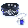 Leather And Pu Bracelet With Alloy Pendant Crystal Design Animals Zodiac Pattern