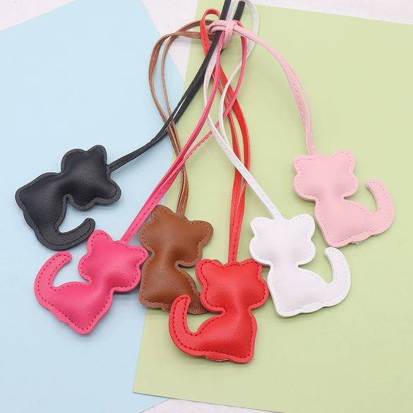 Leather Animal Shape Pendant For Bag Garment Accessories In Modern Simplicity Style
