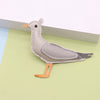 Leather Bag Pendant And Keychain With Pigeon Seagull Goldfish Design Modern Minimalist Style