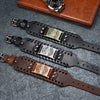 Leather Bracelet Retro Nordic Viking Totem Triangle Letter Weaving Fashion Style