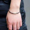 Leather Bracelet Rhombus Pattern Woven Style Unisex And Men's