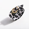 Leather Bracelet Snakeskin Leopard Fleece Imitation Leather Round Pattern For Women Fashion Style
