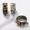 Leather Bracelet Snakeskin Leopard Fleece Imitation Leather Round Pattern For Women Fashion Style