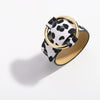 Leather Bracelet Snakeskin Leopard Fleece Imitation Leather Round Pattern For Women Fashion Style