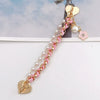 Leather Bracelet With Iron Chain Love Buckle Handwoven Jewelry Accessories