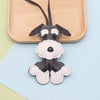 Leather Cartoon Animal Shape Keychain Pendant Decorative Gift