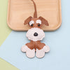 Leather Cartoon Animal Shape Keychain Pendant Decorative Gift