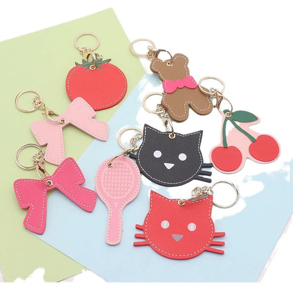 Leather Cartoon Fruit Keychain Pendant Creative Cute Modern And Minimalist Style
