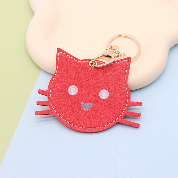 Leather Cartoon Fruit Keychain Pendant Creative Cute Modern And Minimalist Style