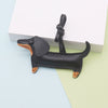 Leather Cartoon Spotted Dachshund Pendant Keychain Phone Chain Bag Pendant