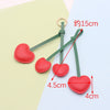 Leather Cherry Keychain Pendant Bag Pendant Simple Pastoral Style