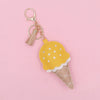 Leather Cotton Ice Cream Keychain