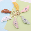 Leather Croissant Food Style Jewelry Keychain