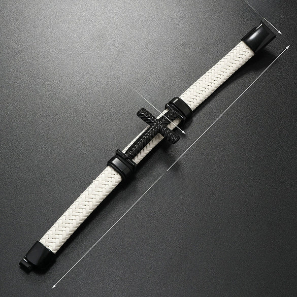 Leather Cross Bracelet Personality Creative Highend