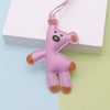 Leather Cute Cartoon Teddy Bear Pendant Keychain Bag Pendant