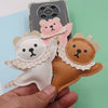 Leather Dancing Ballet Bear Keychain Women's Bag Pendant Accessories