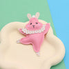 Leather Dancing Ballet Bear Keychain Women's Bag Pendant Accessories