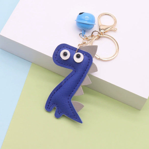 Leather Dinosaur Keychain Bag Pendant Car Key Hanging Gift