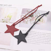 Leather Fivepointed Star Keychain Pendant Car Key And Bag Accessories Modern Simplicity Style
