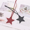 Leather Fivepointed Star Keychain Pendant Car Key And Bag Accessories Modern Simplicity Style