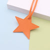 Leather Fivepointed Star Keychain Pendant Car Key And Bag Accessories Modern Simplicity Style