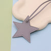 Leather Fivepointed Star Keychain Pendant Car Key And Bag Accessories Modern Simplicity Style