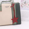 Leather Fivepointed Star Keychain Pendant Car Key And Bag Accessories Modern Simplicity Style