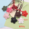 Leather Flower Bag Hanging Ornament Car Pendant Keychain Jewelry Modern Simplicity Style