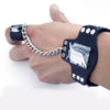 Leather Geometric Pattern Hand Strap Bracelet With Diamond Design