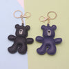 Leather Handmade Embroidered Bear Pendant Clothing Decoration Accessories