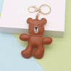 Leather Handmade Embroidered Bear Pendant Clothing Decoration Accessories