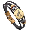 Leather Handwoven Constellation Hiphop Unisex Bracelet