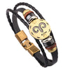 Leather Handwoven Constellation Hiphop Unisex Bracelet