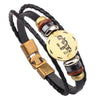 Leather Handwoven Constellation Hiphop Unisex Bracelet