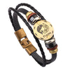 Leather Handwoven Constellation Hiphop Unisex Bracelet