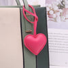 Leather Heart Hand Rope Bag Pendant Car Keychain Clothing Accessories For Couple's Backpack Hanging Modern Simplicity Style