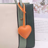 Leather Heartshaped Pendant Key Chain Creative Modern Simplicity Style
