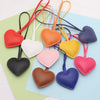 Leather Heartshaped Pendant Key Chain Creative Modern Simplicity Style