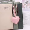 Leather Heartshaped Pendant Key Chain Creative Modern Simplicity Style