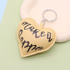Leather Heartshaped Valentine's Day Love Car Keychain Pendant For Couple Modern Simplicity Style